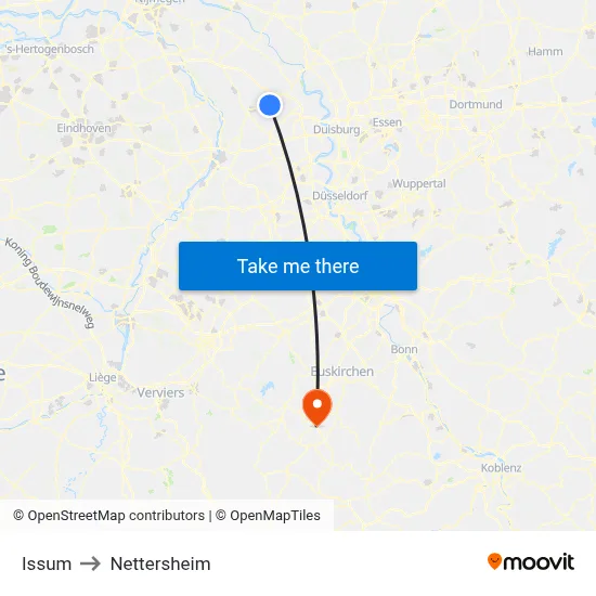 Issum to Nettersheim map