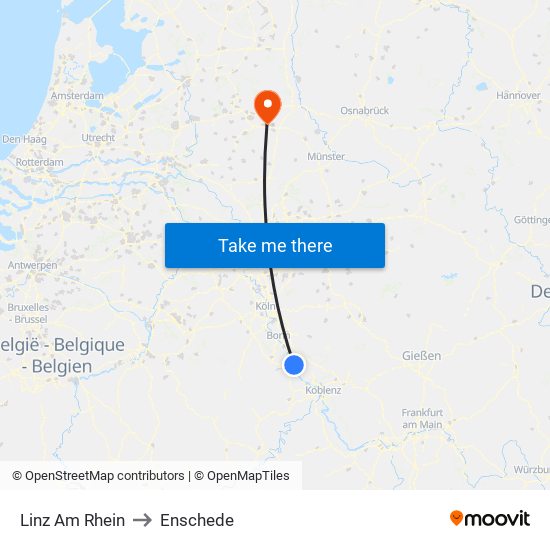 Linz Am Rhein to Enschede map
