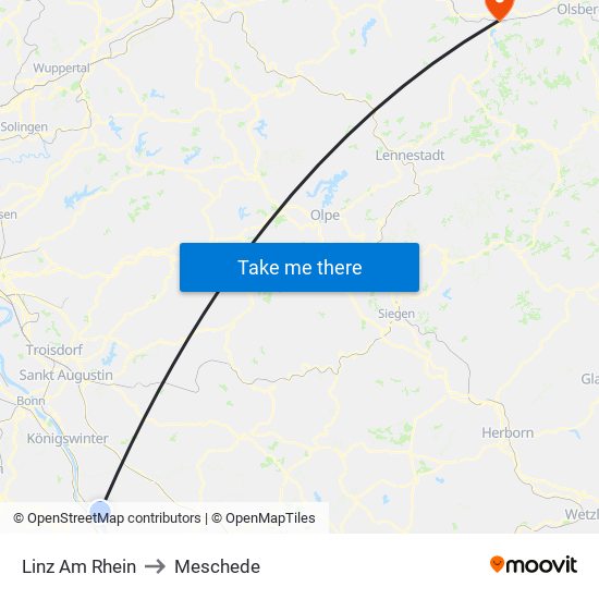Linz Am Rhein to Meschede map