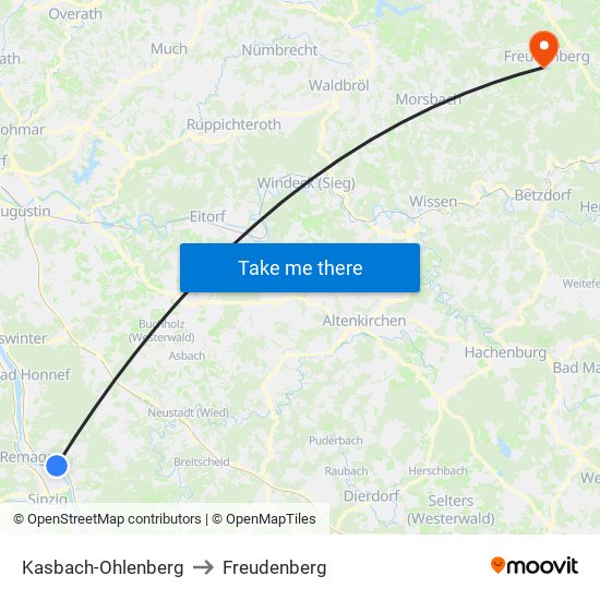 Kasbach-Ohlenberg to Freudenberg map