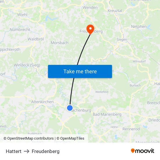 Hattert to Freudenberg map