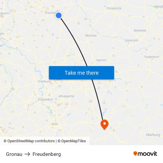 Gronau to Freudenberg map