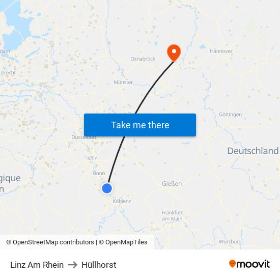 Linz Am Rhein to Hüllhorst map