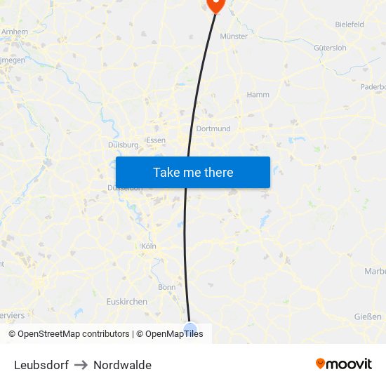 Leubsdorf to Nordwalde map