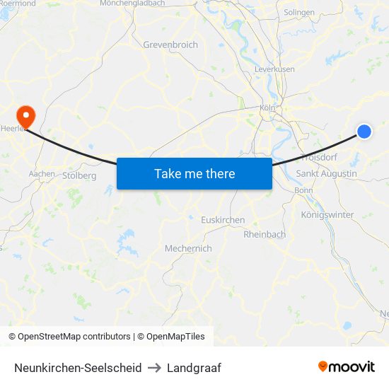 Neunkirchen-Seelscheid to Landgraaf map