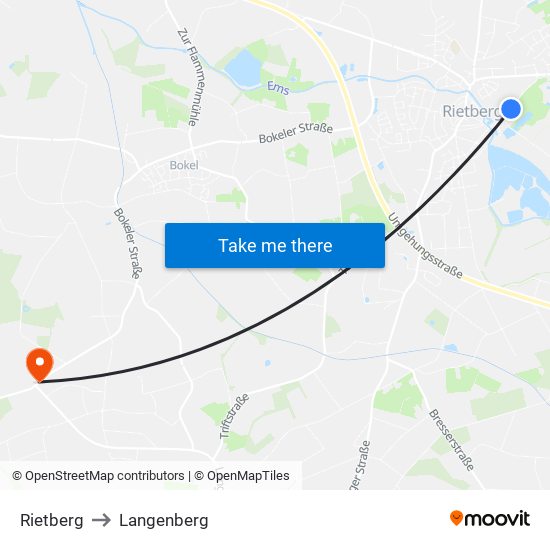 Rietberg to Langenberg map