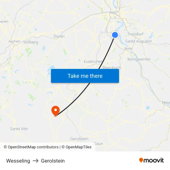 Wesseling to Gerolstein map
