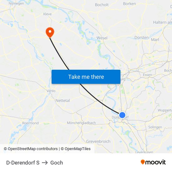 D-Derendorf S to Goch map