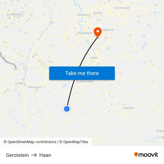 Gerolstein to Haan map