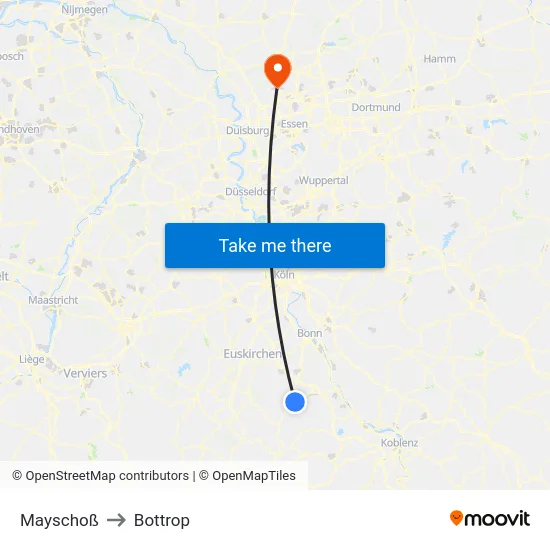 Mayschoß to Bottrop map