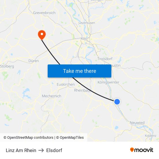 Linz Am Rhein to Elsdorf map