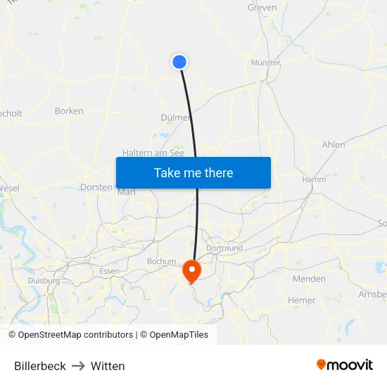 Billerbeck to Witten map