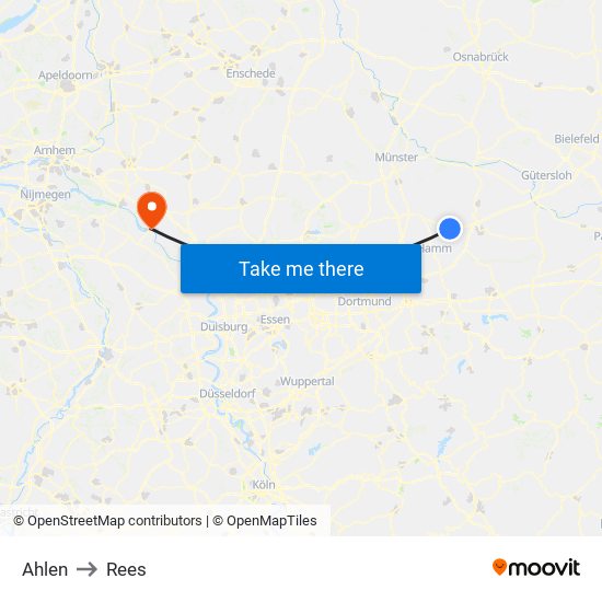 Ahlen to Rees map