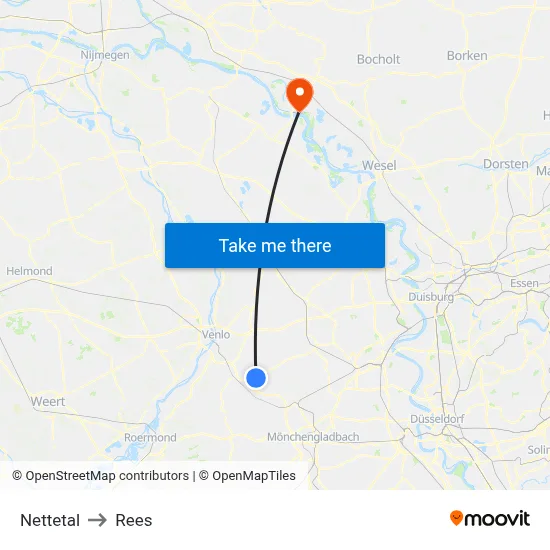 Nettetal to Rees map