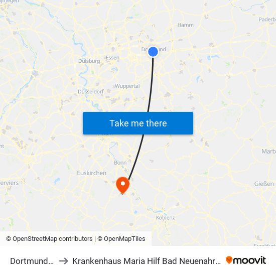 Dortmund Hbf to Krankenhaus Maria Hilf Bad Neuenahr-Ahrweiler map