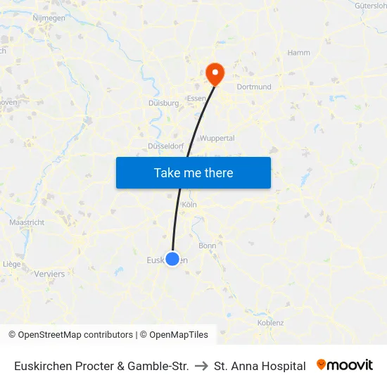 Euskirchen Procter & Gamble-Str. to St. Anna Hospital map