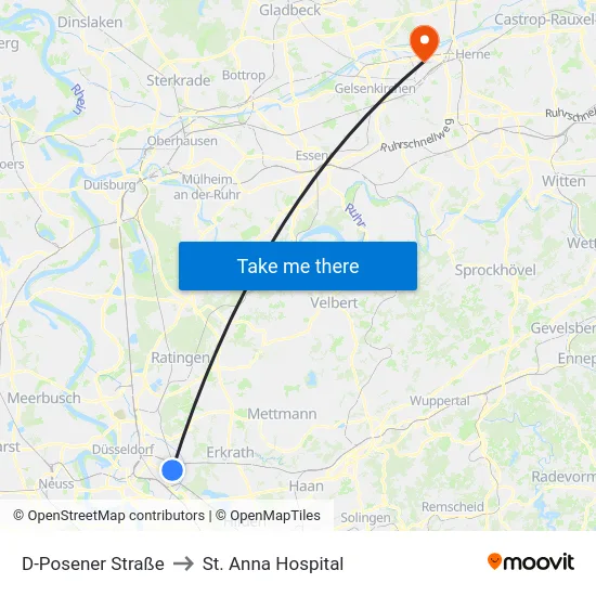 D-Posener Straße to St. Anna Hospital map
