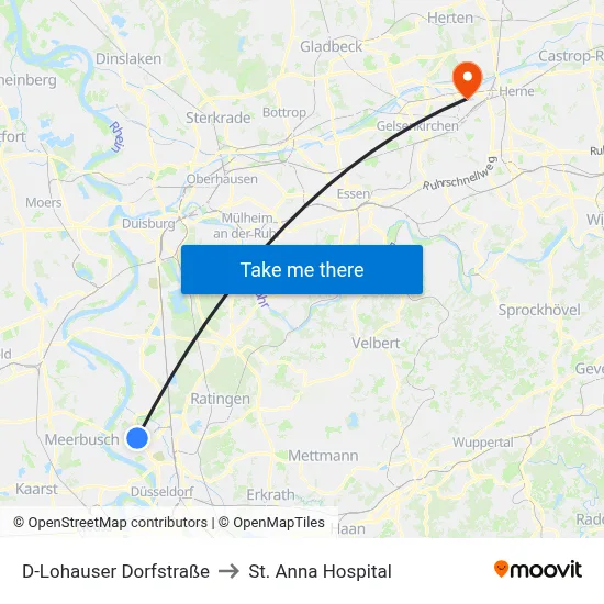 D-Lohauser Dorfstraße to St. Anna Hospital map