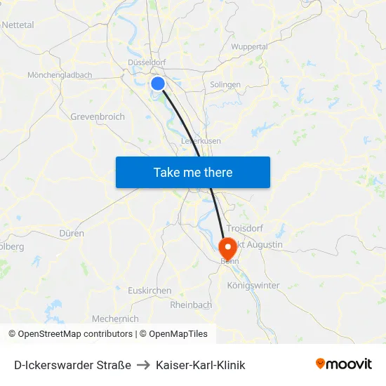 D-Ickerswarder Straße to Kaiser-Karl-Klinik map