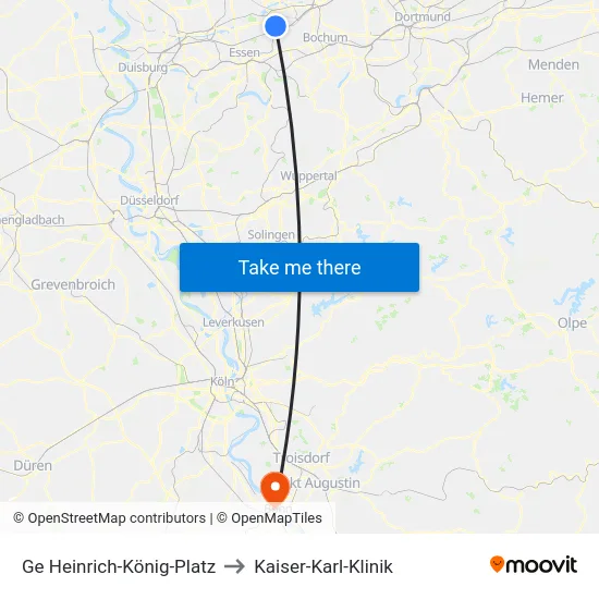 Ge Heinrich-König-Platz to Kaiser-Karl-Klinik map