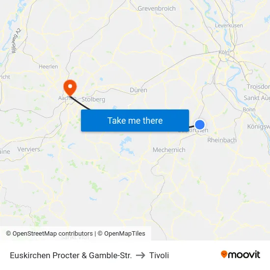 Euskirchen Procter & Gamble-Str. to Tivoli map