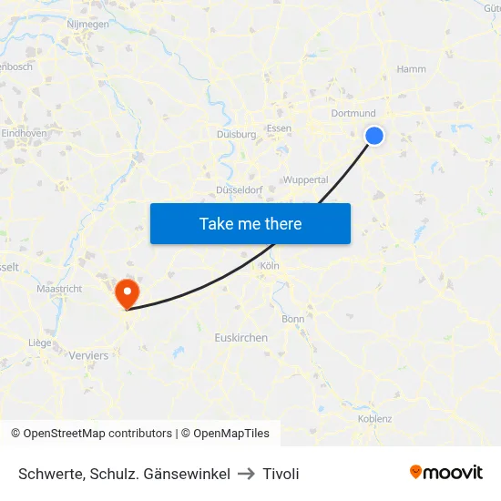 Schwerte, Schulz. Gänsewinkel to Tivoli map