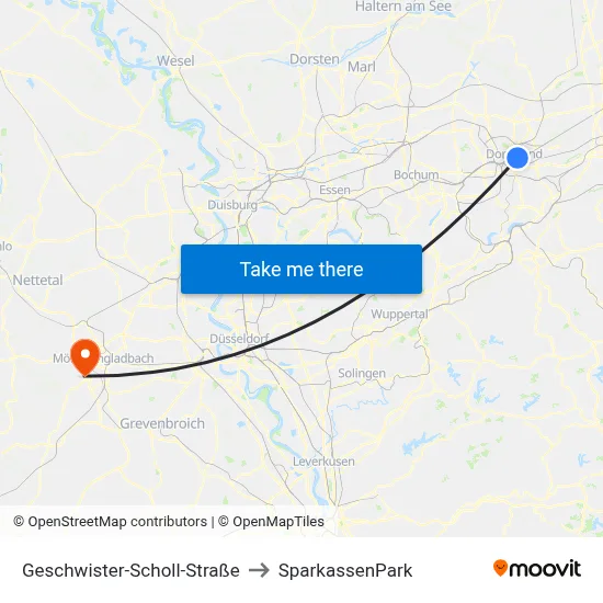 Geschwister-Scholl-Straße to SparkassenPark map