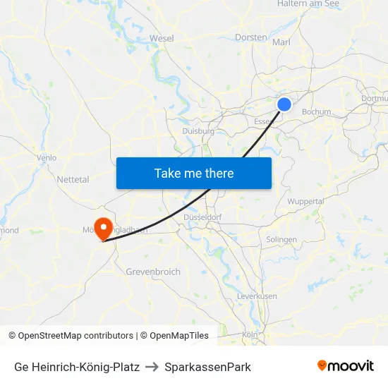 Ge Heinrich-König-Platz to SparkassenPark map