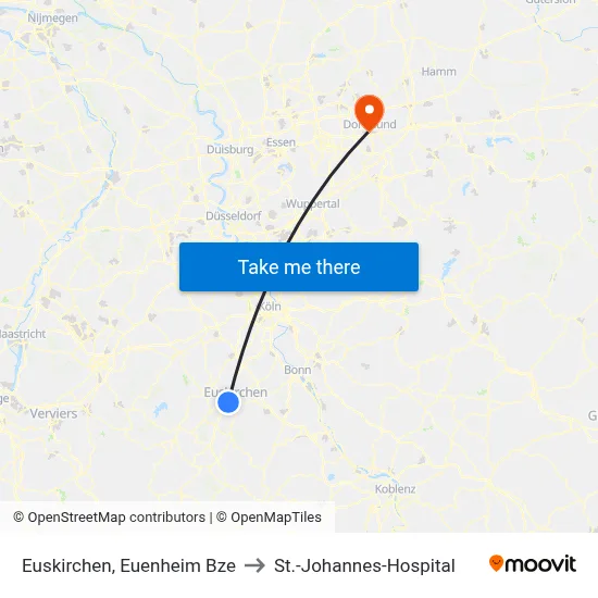 Euskirchen, Euenheim Bze to St.-Johannes-Hospital map