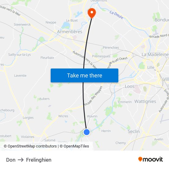 Don to Frelinghien map