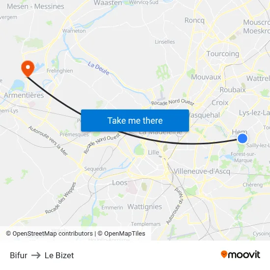 Bifur to Le Bizet map