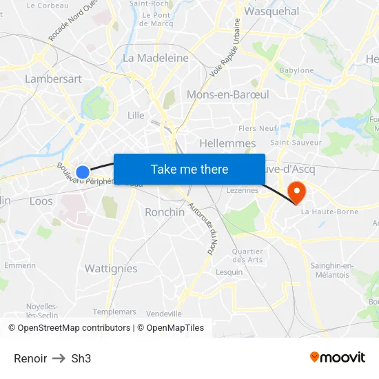 Renoir to Sh3 map