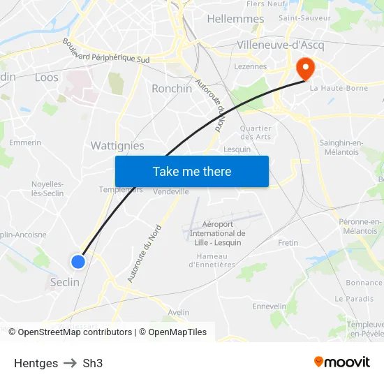 Hentges to Sh3 map