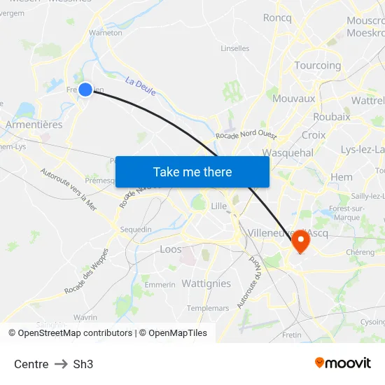 Centre to Sh3 map