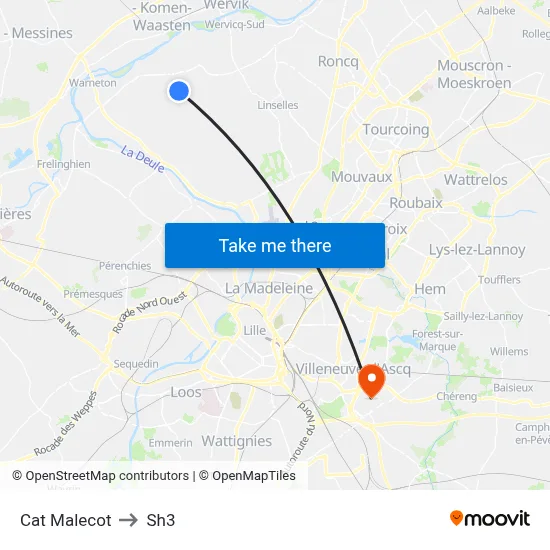 Cat Malecot to Sh3 map