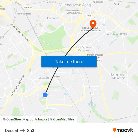 Descat to Sh3 map
