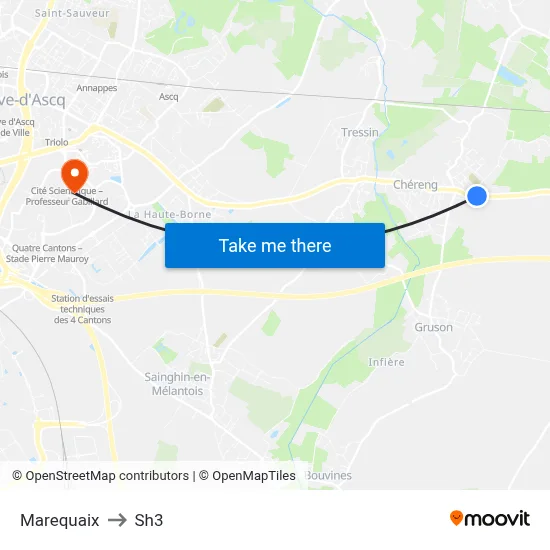 Marequaix to Sh3 map