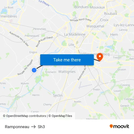 Ramponneau to Sh3 map