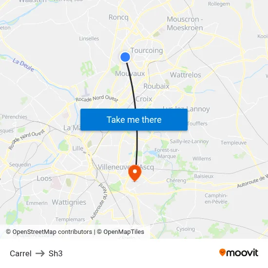 Carrel to Sh3 map