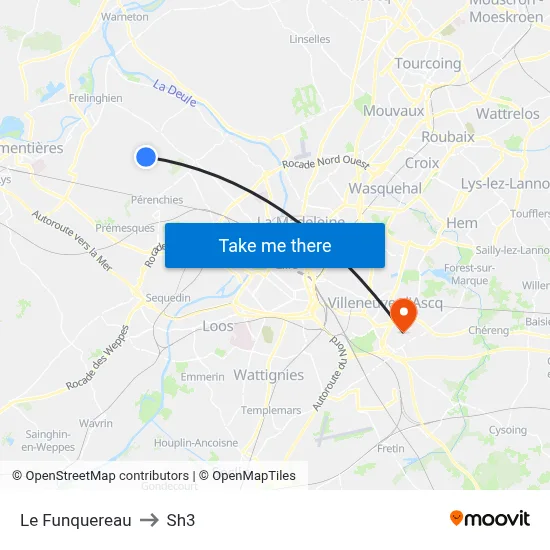 Le Funquereau to Sh3 map