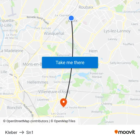 Kleber to Sn1 map