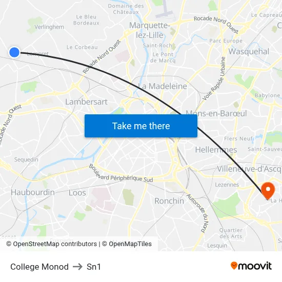 College Monod to Sn1 map