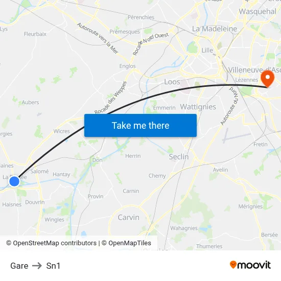 Gare to Sn1 map