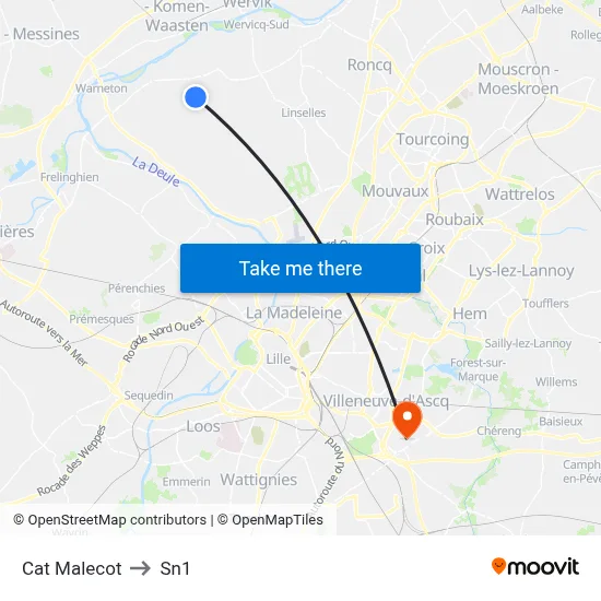 Cat Malecot to Sn1 map