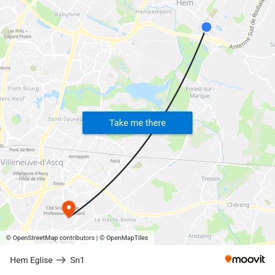 Hem Eglise to Sn1 map