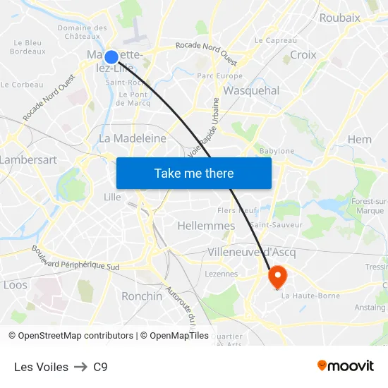 Les Voiles to C9 map