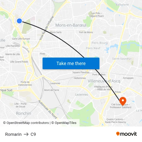 Romarin to C9 map