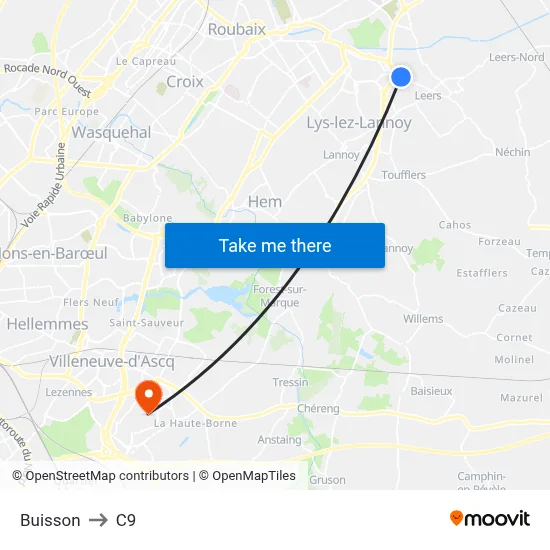 Buisson to C9 map