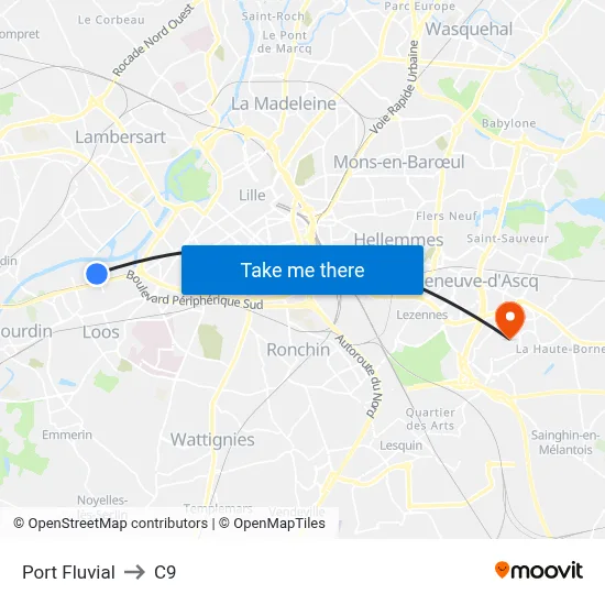 Port Fluvial to C9 map