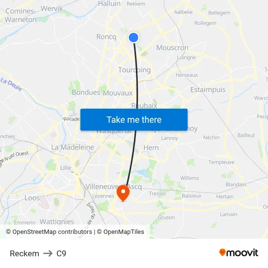 Reckem to C9 map